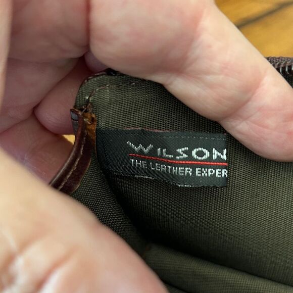 Y2K Pelle Studio Brown wine Leather Wallet pencil case - Picture 6 of 7